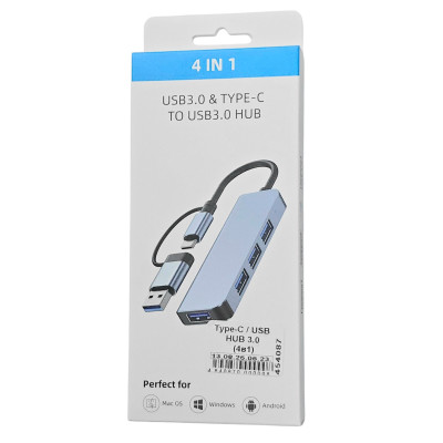 Type-C / USB HUB 3.0 (4в1) Type-C / USB HUB 3.0 (4в1)