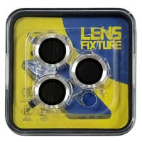 Скло захисне Lens Fixture на камеру для iPhone 15 Pro / 15 Pro Max- сріблястий Скло захисне Lens Fixture на камеру для iPhone 15 Pro / 15 Pro Max- сріблястий