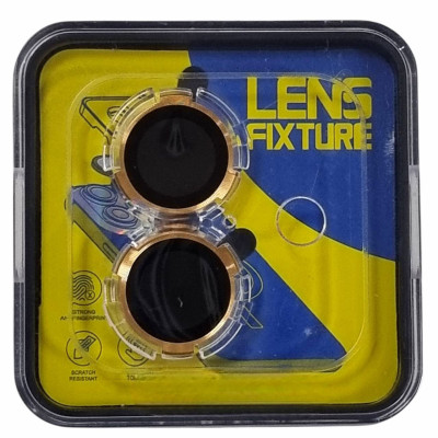 Скло захисне Lens Fixture на камеру для iPhone 15 / 15 Plus- золотий Скло захисне Lens Fixture на камеру для iPhone 15 / 15 Plus- золотий