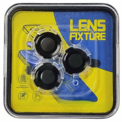 Скло захисне Lens Fixture на камеру для iPhone 12 Pro- чорний Скло захисне Lens Fixture на камеру для iPhone 12 Pro- чорний