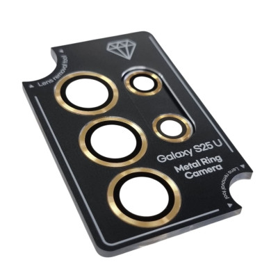 Скло захисне Lens Fixture на камеру для Samsung S25 Ultra- золотий