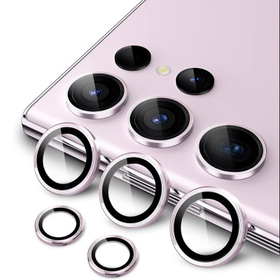 Скло захисне Lens Fixture на камеру для Samsung S25 Ultra- рожевий Скло захисне Lens Fixture на камеру для Samsung S25 Ultra- рожевий