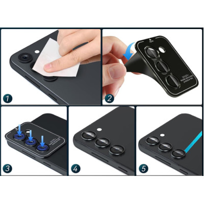 Скло захисне Lens Fixture на камеру для Samsung S25 Ultra- синій Скло захисне Lens Fixture на камеру для Samsung S25 Ultra- синій