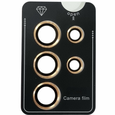 Скло захисне Lens Fixture на камеру для Samsung S24 Ultra- золотий Скло захисне Lens Fixture на камеру для Samsung S24 Ultra- золотий