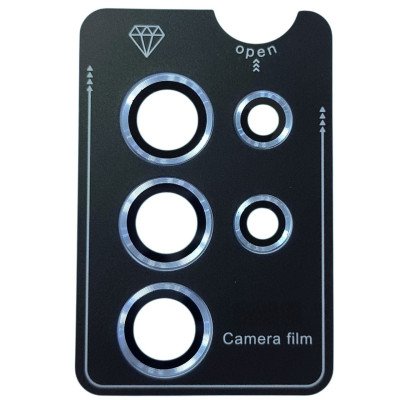 Скло захисне Lens Fixture на камеру для Samsung S24 Ultra- синій Скло захисне Lens Fixture на камеру для Samsung S24 Ultra- синій
