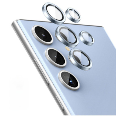 Скло захисне Lens Fixture на камеру для Samsung S24 Ultra- синій Скло захисне Lens Fixture на камеру для Samsung S24 Ultra- синій