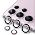 Скло захисне Lens Fixture на камеру для Samsung S23 Ultra- рожевий