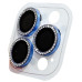 Скло захисне Lens Fixture на камеру зі стразами для iPhone 16 Pro / 16 Pro Max- морський синій