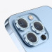 Скло захисне Lens Fixture на камеру зі стразами для iPhone 13 Pro / 13 Pro Max- синій