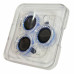 Скло захисне Lens Fixture на камеру зі стразами для iPhone 12 Pro Max- морський синій Скло захисне Lens Fixture на камеру зі стразами для iPhone 12 Pro Max- морський синій