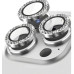 Скло захисне Lens Fixture на камеру зі стразами для iPhone 12 Pro- графітовий 