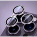 Скло захисне Lens Fixture на камеру зі стразами для iPhone 12 Pro- темно-фіолетовий