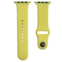 Ремінець силіконовий для Apple Watch 42(ser.1-3)/44/45/46/49mm (S)- №18 лимонно-жовтий Ремінець силіконовий для Apple Watch 42(ser.1-3)/44/45/46/49mm (S)- №18 лимонно-жовтий