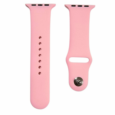 Ремінець силіконовий для Apple Watch 42(ser.1-3)/44/45/46/49mm (S)- №20 рожевий