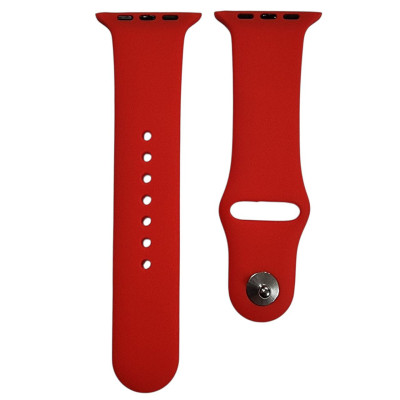 Ремінець силіконовий для Apple Watch 42(ser.1-3)/44/45/46/49mm (S)- №29 червоний Ремінець силіконовий для Apple Watch 42(ser.1-3)/44/45/46/49mm (S)- №29 червоний