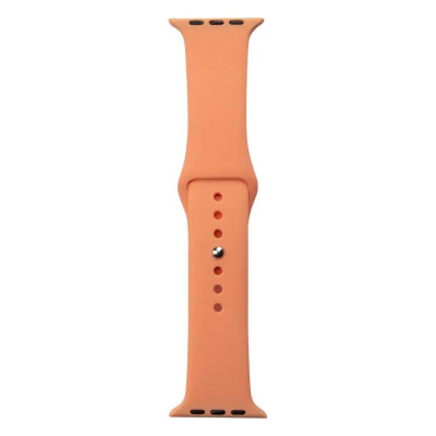 Ремінець силіконовий для Apple Watch 42(ser.1-3)/44/45/46/49mm (S)- №34 абрикосовий Ремінець силіконовий для Apple Watch 42(ser.1-3)/44/45/46/49mm (S)- №34 абрикосовий