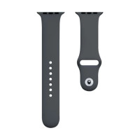 Ремінець силіконовий для Apple Watch 42(ser.1-3)/44/45/46/49mm (L)- №41 темно-сірий Ремінець силіконовий для Apple Watch 42(ser.1-3)/44/45/46/49mm (L)- №41 темно-сірий