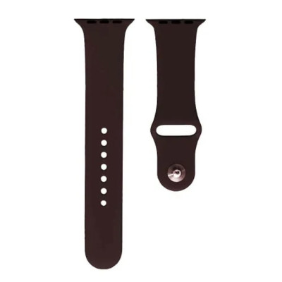 Ремінець силіконовий для Apple Watch 42(ser.1-3)/44/45/46/49mm (S)- №42 темно-коричневий Ремінець силіконовий для Apple Watch 42(ser.1-3)/44/45/46/49mm (S)- №42 темно-коричневий