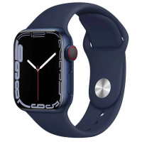 Ремінець силіконовий для Apple Watch 42(ser.1-3)/44/45/46/49mm (L)- №49 темно-синій Ремінець силіконовий для Apple Watch 42(ser.1-3)/44/45/46/49mm (L)- №49 темно-синій