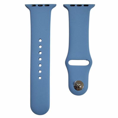 Ремінець силіконовий для Apple Watch 42(ser.1-3)/44/45/46/49mm (S)- №54 космічний синій Ремінець силіконовий для Apple Watch 42(ser.1-3)/44/45/46/49mm (S)- №54 космічний синій