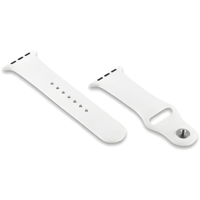 Ремінець силіконовий для Apple Watch 42(ser.1-3)/44/45/46/49mm (S)- №61 білий Ремінець силіконовий для Apple Watch 42(ser.1-3)/44/45/46/49mm (S)- №61 білий