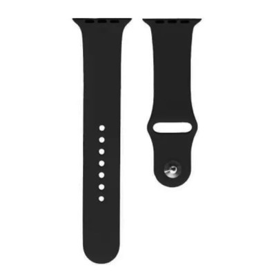 Ремінець силіконовий для Apple Watch 38/40/41/42mm(ser.10) (L)- №1 чорний