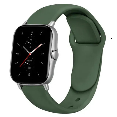 Ремінець силіконовий для Apple Watch 38/40/41/42mm(ser.10) (S)- №5 оливковий