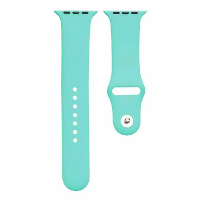 Ремінець силіконовий для Apple Watch 38/40/41/42mm(ser.10) (S)- №7 бірюзовий