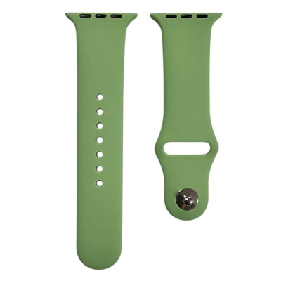 Ремінець силіконовий для Apple Watch 38/40/41/42mm(ser.10) (S)- №9 м'ятно-зелений