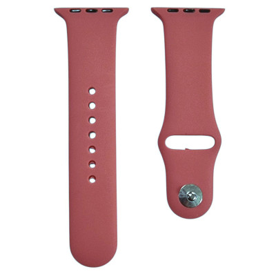Ремінець силіконовий для Apple Watch 38/40/41/42mm(ser.10) (L)- №32 камелія