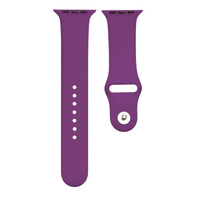 Ремінець силіконовий для Apple Watch 38/40/41/42mm(ser.10) (S)- №25 фіолетовий