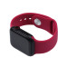 Ремінець силіконовий для Apple Watch 38/40/41/42mm(ser.10) (S)- №31 темно-червоний
