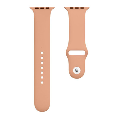 Ремінець силіконовий для Apple Watch 38/40/41/42mm(ser.10) (S)- №36 персиковий