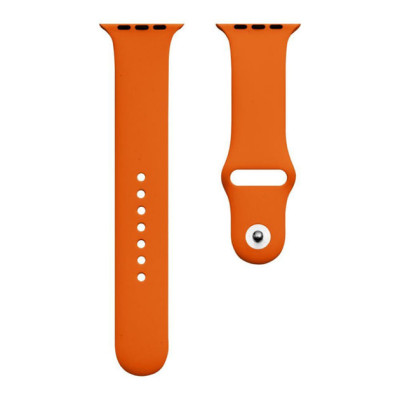 Ремінець силіконовий для Apple Watch 38/40/41/42mm(ser.10) (S)- №40 помаранчевий