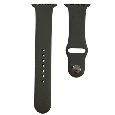 Ремінець силіконовий для Apple Watch 38/40/41/42mm(ser.10) (L)- №43 сіро-зелений