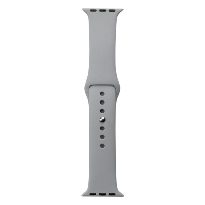 Ремінець силіконовий для Apple Watch 38/40/41/42mm(ser.10) (S)- №44 сірий