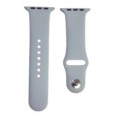 Ремінець силіконовий для Apple Watch 38/40/41/42mm(ser.10) (S)- №46 кам'янисто-сірий