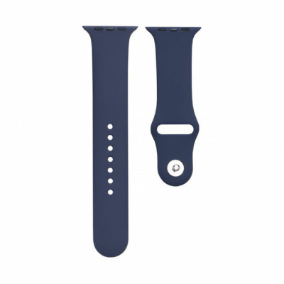 Ремінець силіконовий для Apple Watch 38/40/41/42mm(ser.10) (L)- №51 синій