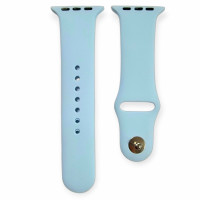 Ремінець силіконовий для Apple Watch 38/40/41/42mm(ser.10) (S)- №59 солодкий синій Ремінець силіконовий для Apple Watch 38/40/41/42mm(ser.10) (S)- №59 солодкий синій