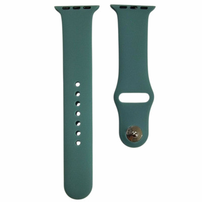 Ремінець силіконовий для Apple Watch 38/40/41/42mm(ser.10) (L)- №62 морський зелений