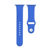 Ремінець силіконовий для Apple Watch 38/40/41/42mm(ser.10) (S)- №63 лазурно-синій Ремінець силіконовий для Apple Watch 38/40/41/42mm(ser.10) (S)- №63 лазурно-синій