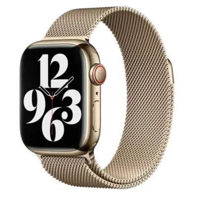 Ремінець Milanese Loop New Design для Apple Watch 42(ser.1-3)/44/45/46/49mm- вінтажне золото Ремінець Milanese Loop New Design для Apple Watch 42(ser.1-3)/44/45/46/49mm- вінтажне золото