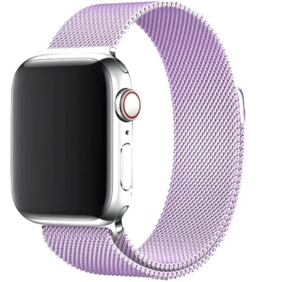 Ремінець Milanese Loop New Design для Apple Watch 42(ser.1-3)/44/45/46/49mm- бузковий Ремінець Milanese Loop New Design для Apple Watch 42(ser.1-3)/44/45/46/49mm- бузковий