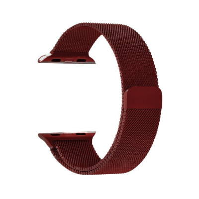 Ремінець Milanese Loop New Design для Apple Watch 42(ser.1-3)/44/45/46/49mm- червоний Ремінець Milanese Loop New Design для Apple Watch 42(ser.1-3)/44/45/46/49mm- червоний