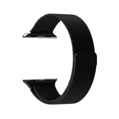 Ремінець Milanese Loop New Design для Apple Watch 38/40/41/42mm(ser.10)- чорний Ремінець Milanese Loop New Design для Apple Watch 38/40/41/42mm(ser.10)- чорний