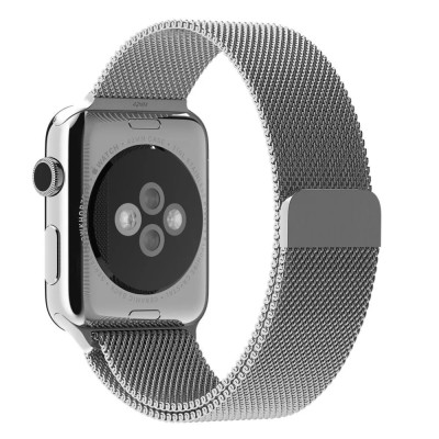 Ремінець Milanese Loop New Design для Apple Watch 38/40/41/42mm(ser.10)- сріблястий Ремінець Milanese Loop New Design для Apple Watch 38/40/41/42mm(ser.10)- сріблястий