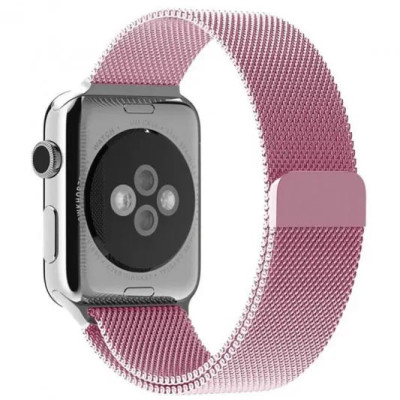 Ремінець Milanese Loop New Design для Apple Watch 38/40/41/42mm(ser.10)- рожевий Ремінець Milanese Loop New Design для Apple Watch 38/40/41/42mm(ser.10)- рожевий