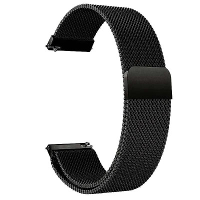 Ремінець Milanese Loop New Design для Smart Watch 20mm- чорний Ремінець Milanese Loop New Design для Smart Watch 20mm- чорний