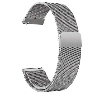 Ремінець Milanese Loop New Design для Smart Watch 20mm- сріблястий Ремінець Milanese Loop New Design для Smart Watch 20mm- сріблястий