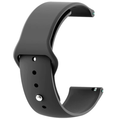 Ремінець силіконовий для Smart Watch 20mm- №41 темно-сірий Ремінець силіконовий для Smart Watch 20mm- №41 темно-сірий